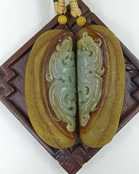 龙凤呈祥  敦煌古玉